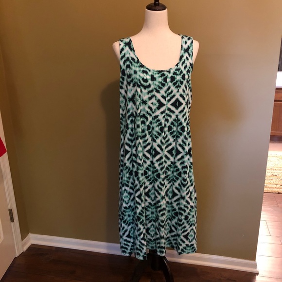 Boho tie-dye print dress - Picture 1 of 3